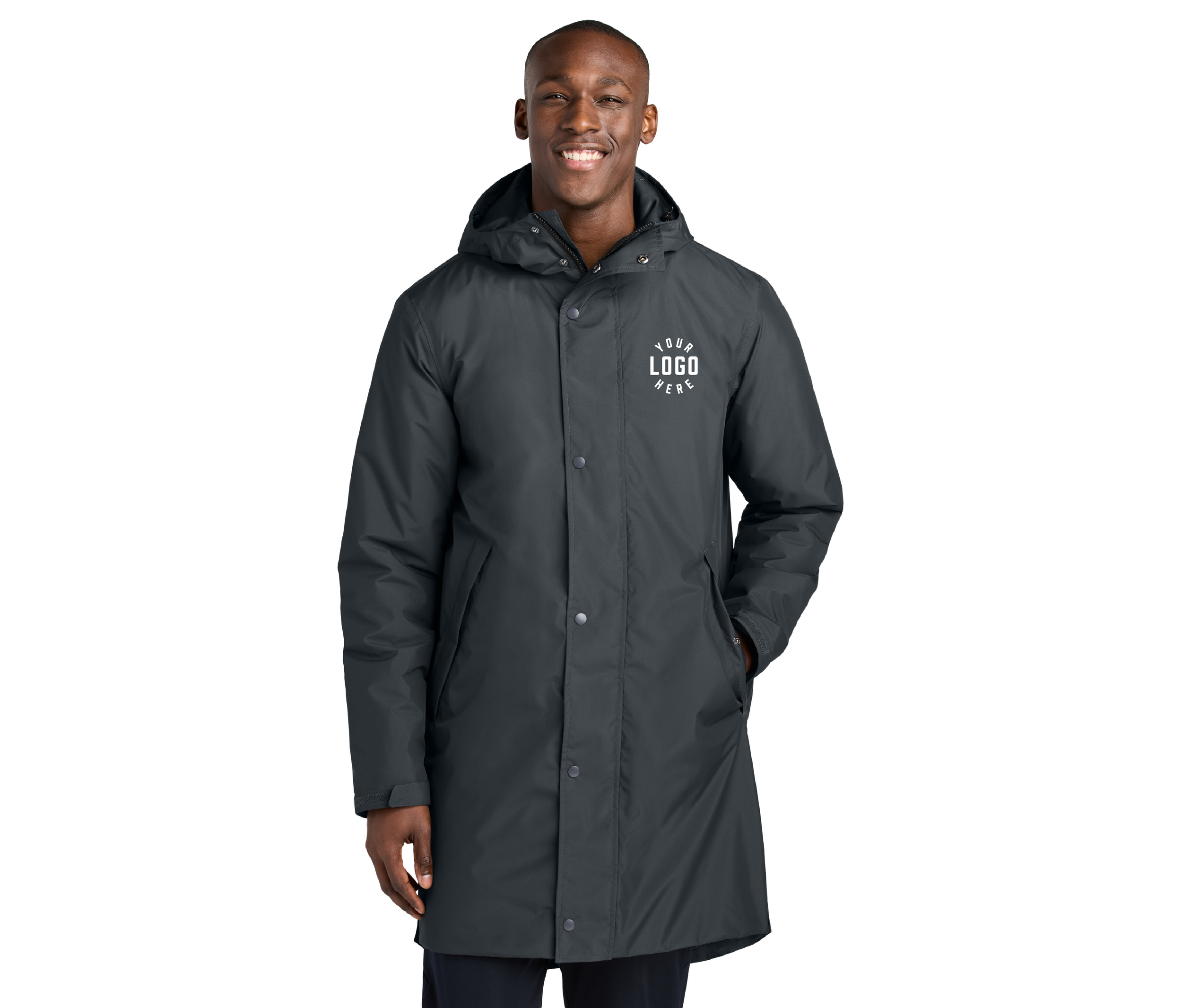 Sport-Tek Waterproof Insulated Sideline Parka — Mercury Screen
